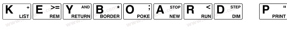keyboard Plaque字体转换